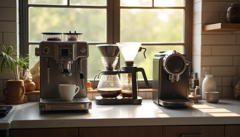 variety of coffee machines